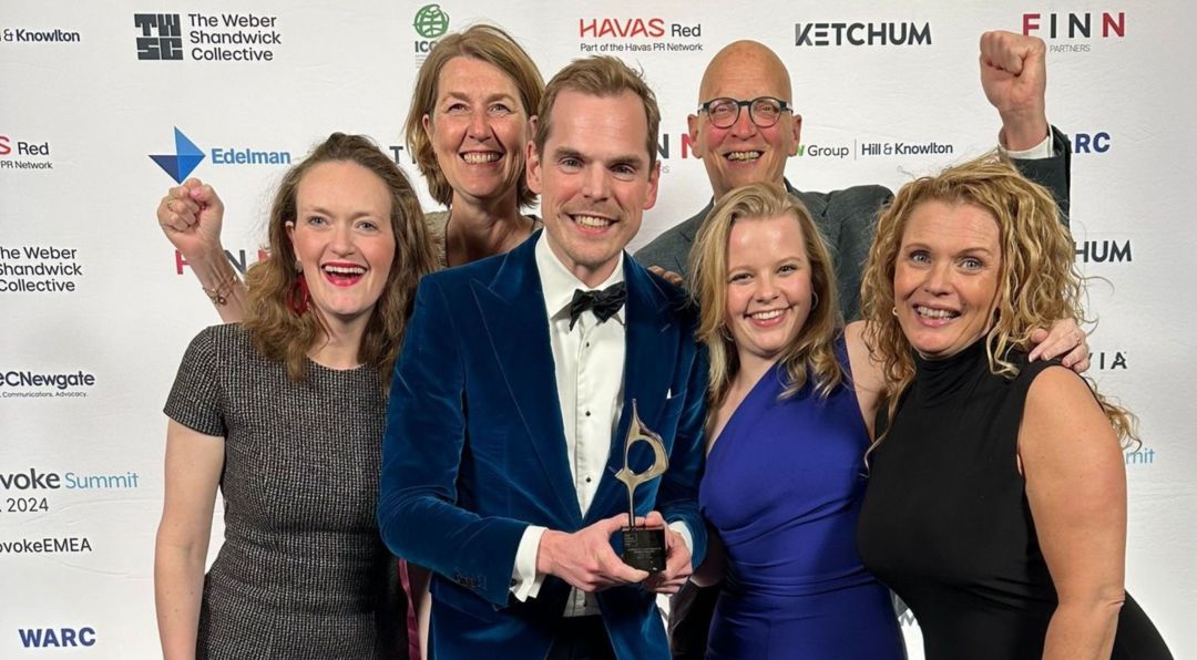 International award for transformation Odido, together with Bijl PR and PROOF