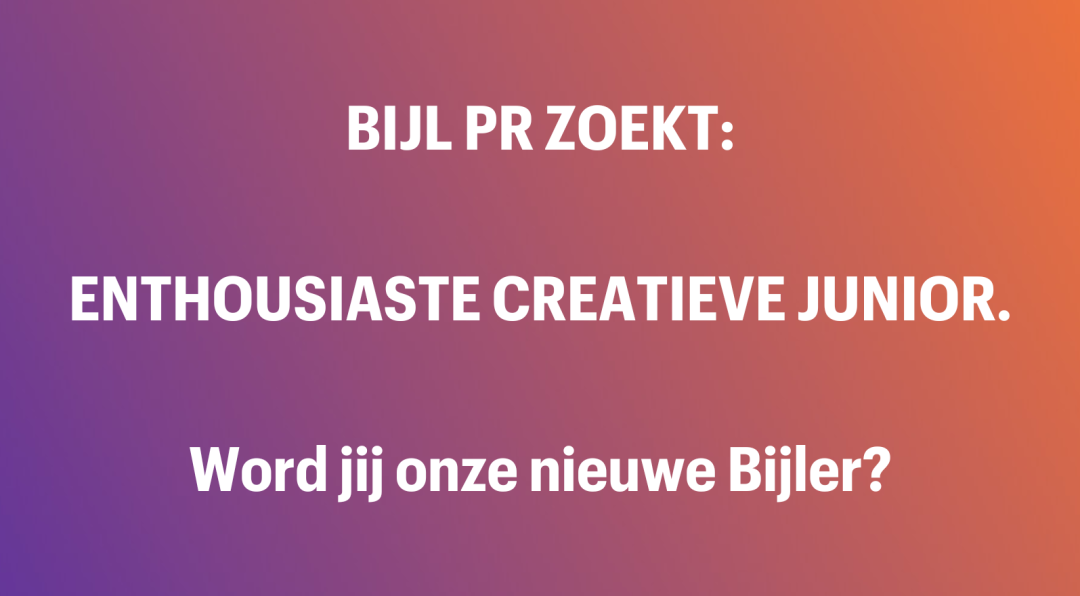 Bijl PR zoekt junior communicatieadviseur