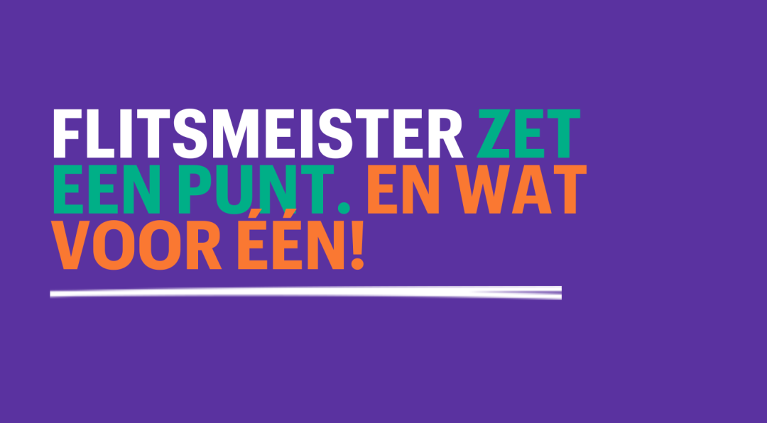 Een punt die een uitroepteken bleek